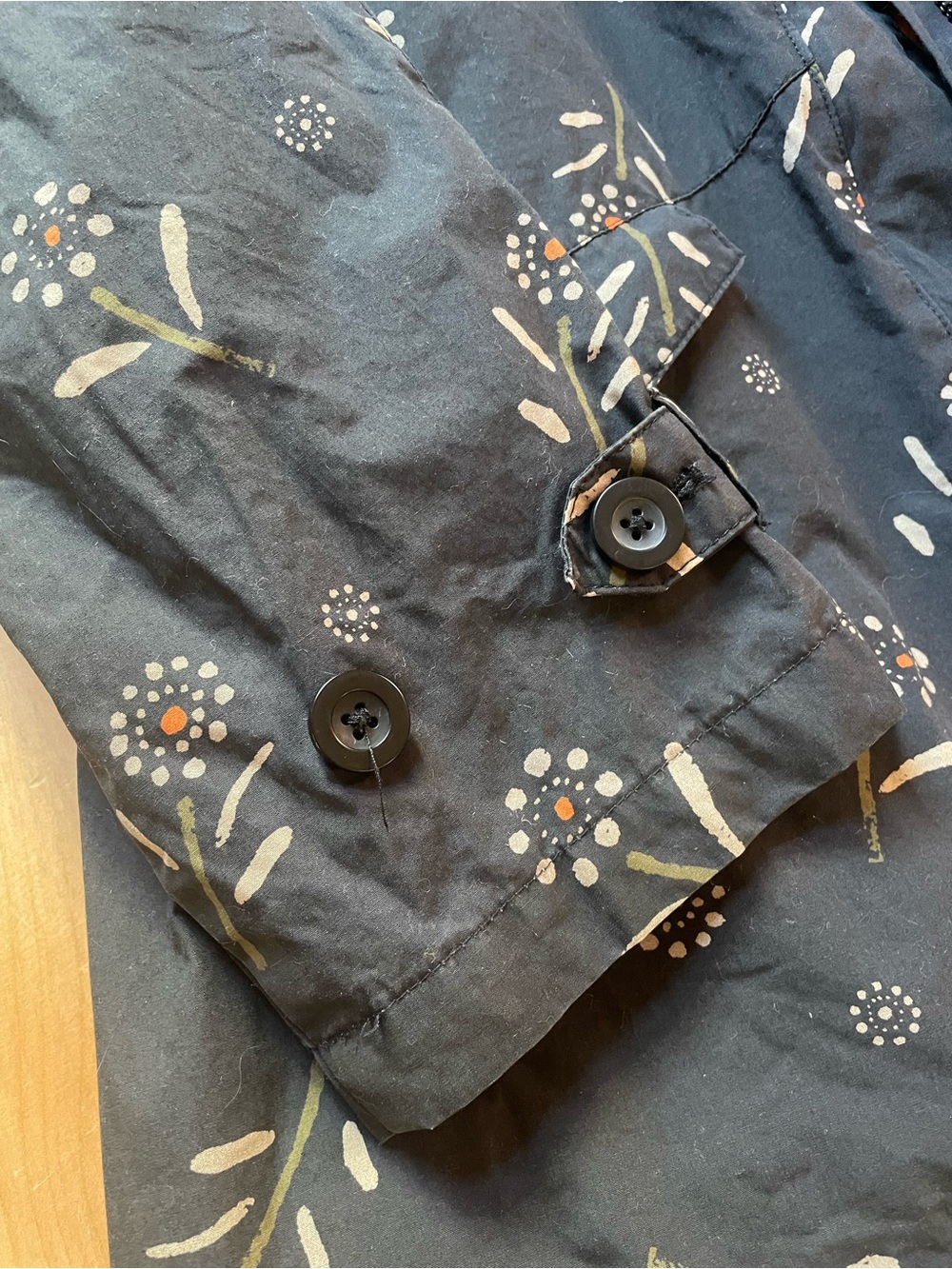 Gudrun Sjoden Black Floral Hooded parka - Picture 6 of 10